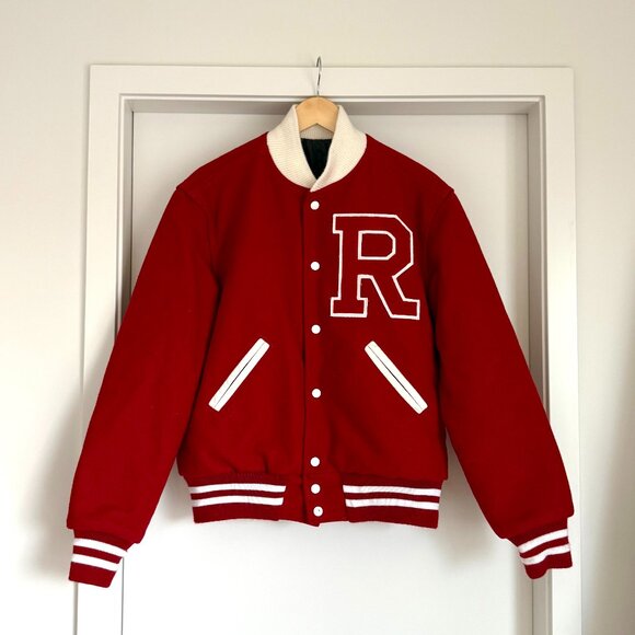 Red Varsity Jacket - Picture 1 of 3